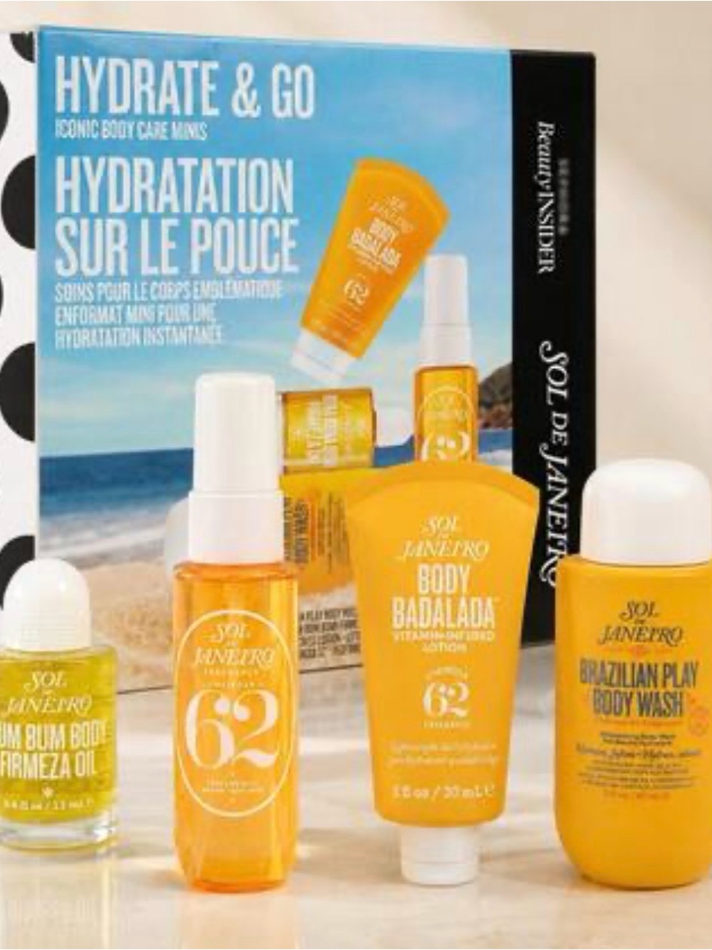 Sol de Janeiro Yellow Travel Body Wash & Care Set